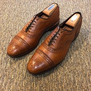 Allen Edmonds Strand Brown Walnut Cap Toe Oxfords
